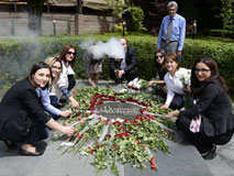 Planting Roses Around Alexander Spendiaryan's Grave