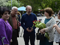 Planting Roses Around Alexander Spendiaryan's Grave